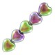 Czech Hearts beads kralen 6mm Crystal magic orchid 00030/95000